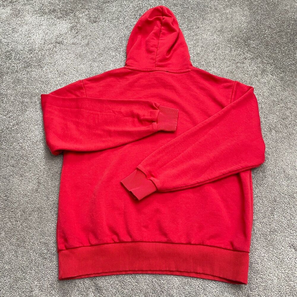 Mavi Loose Fit Hoodie Sweatshirt Mens Medium Red Japanese Legend Embroidered